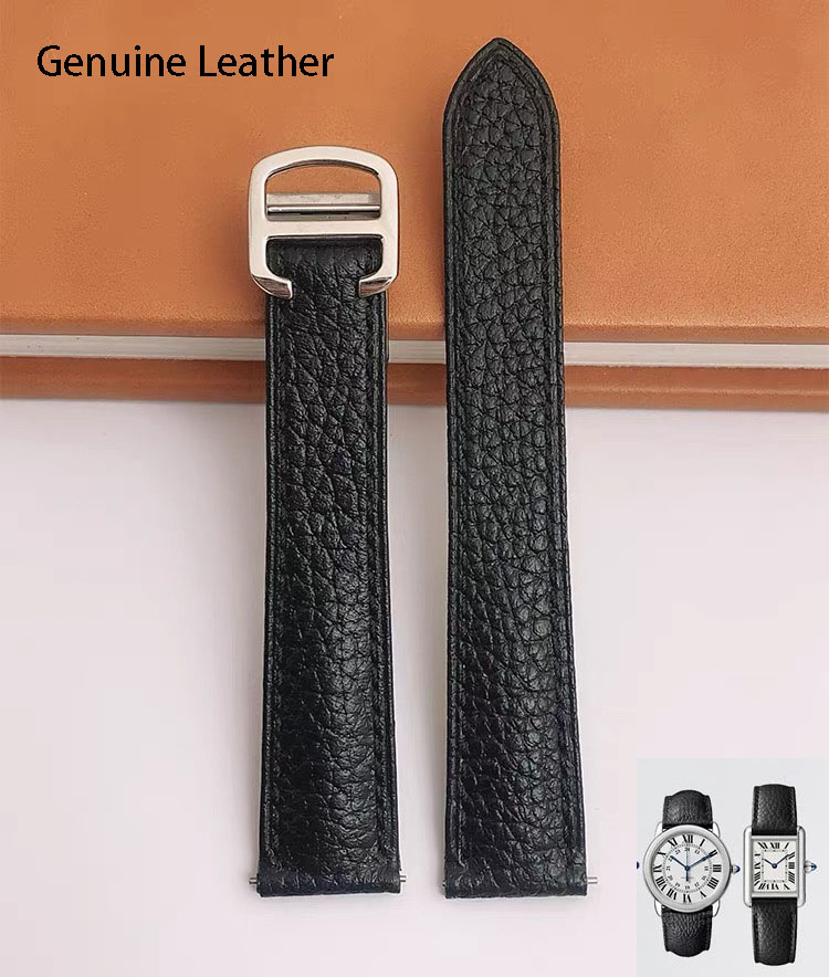 Genuine Leather Watch Strap Su - огляд і ціна Cartier Watch Ballon Bleu